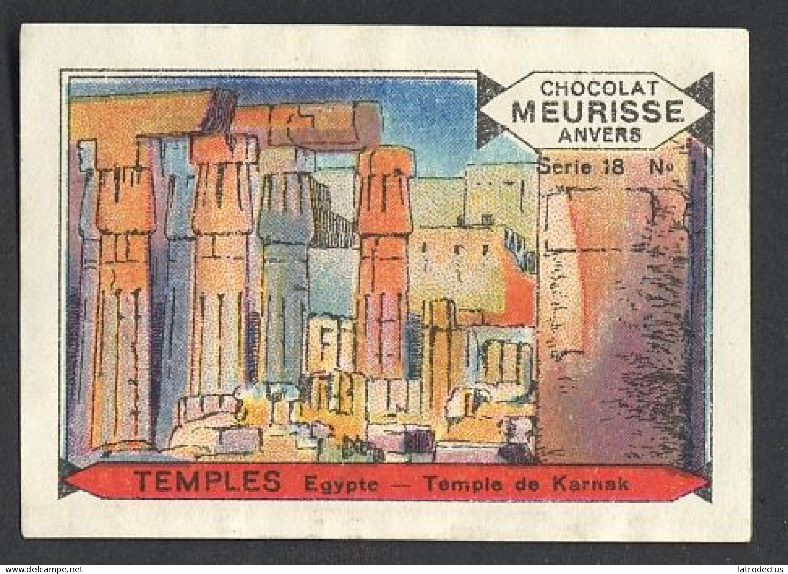 Meurisse - Ca 1930 - 18 - Temples, Tempels - 1 - Egypte, Egypt, Kernak - Other & Unclassified