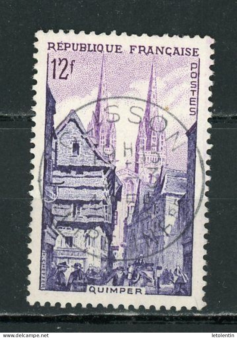 FRANCE -  QUIMPER - N° Yvert 979 Obli Ronde De "CLISSON" De 1955 - Oblitérés