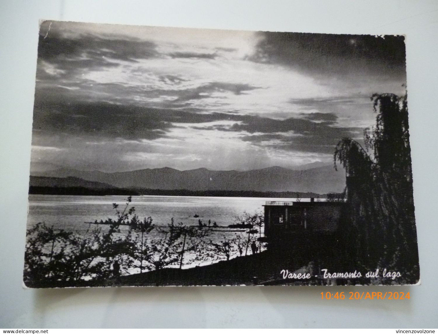 Cartolina Viaggiata "VARESE Tramonto Sul Lago" 1963 - Varese