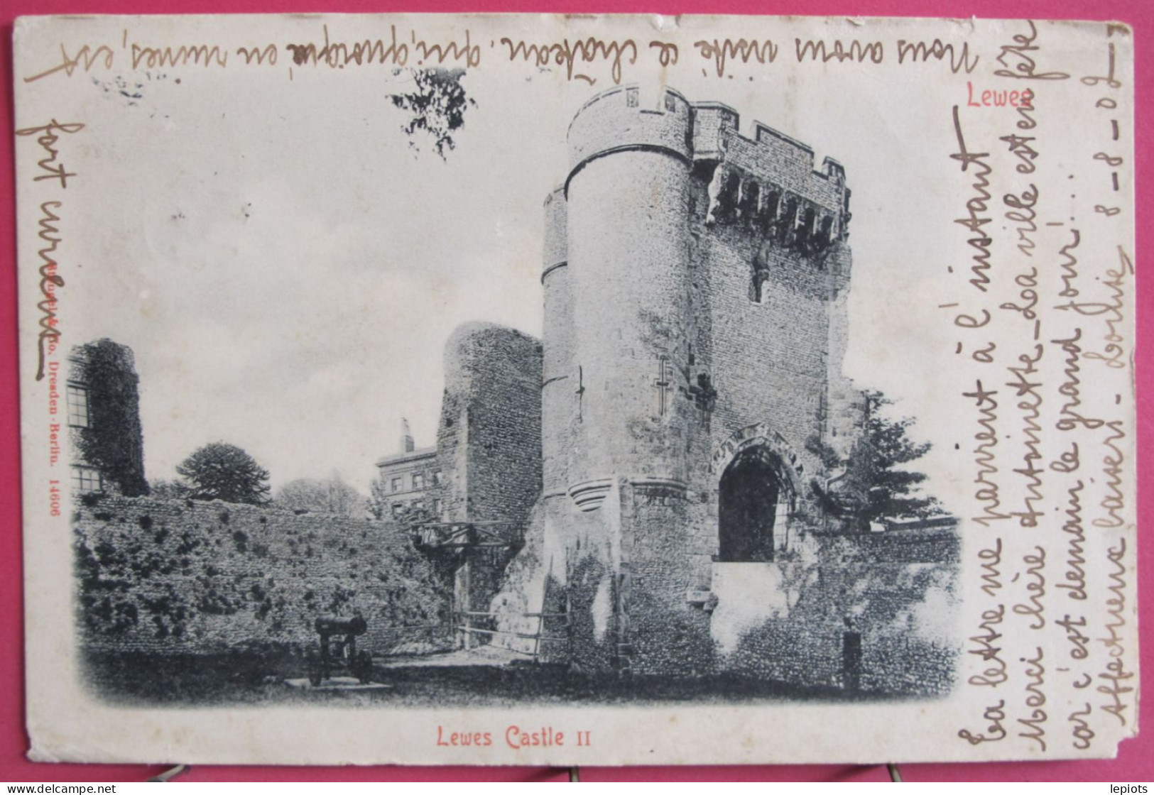 Visuel Pas Très Courant - Angleterre - Lewes - Lewes Castle II - CPA Précurseur 1902 - Sonstige & Ohne Zuordnung