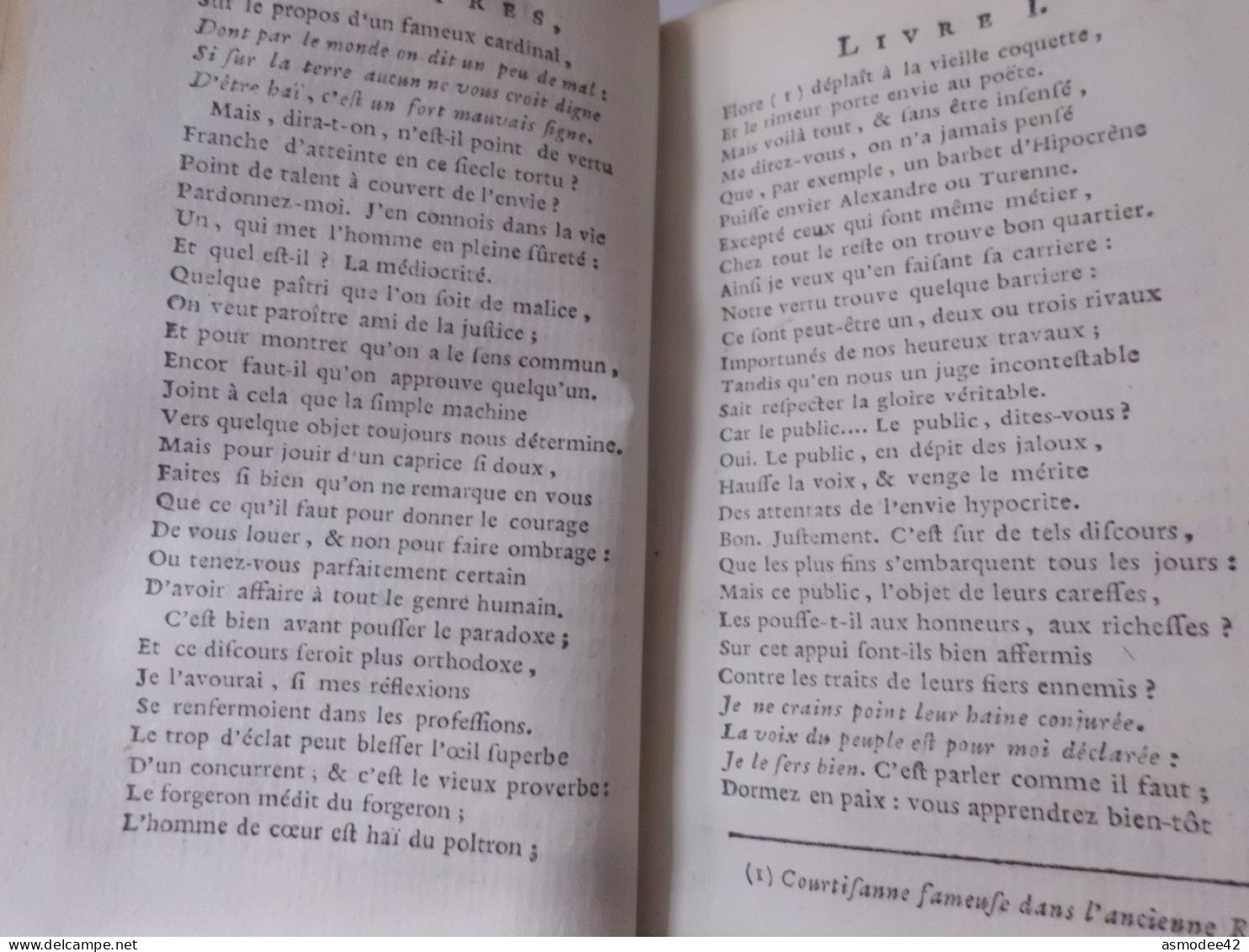 OEUVRES  DE ROUSSEAU   1781 TOME 2 SEUL  LIVRE ANCIEN XVIIIème  DIM 12,5 X 7,5 cm