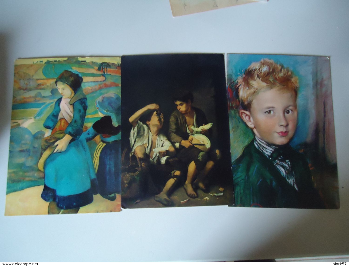 GAUGUIN MURILLO   3 POSTCARDS  PAINTINGS - Paintings