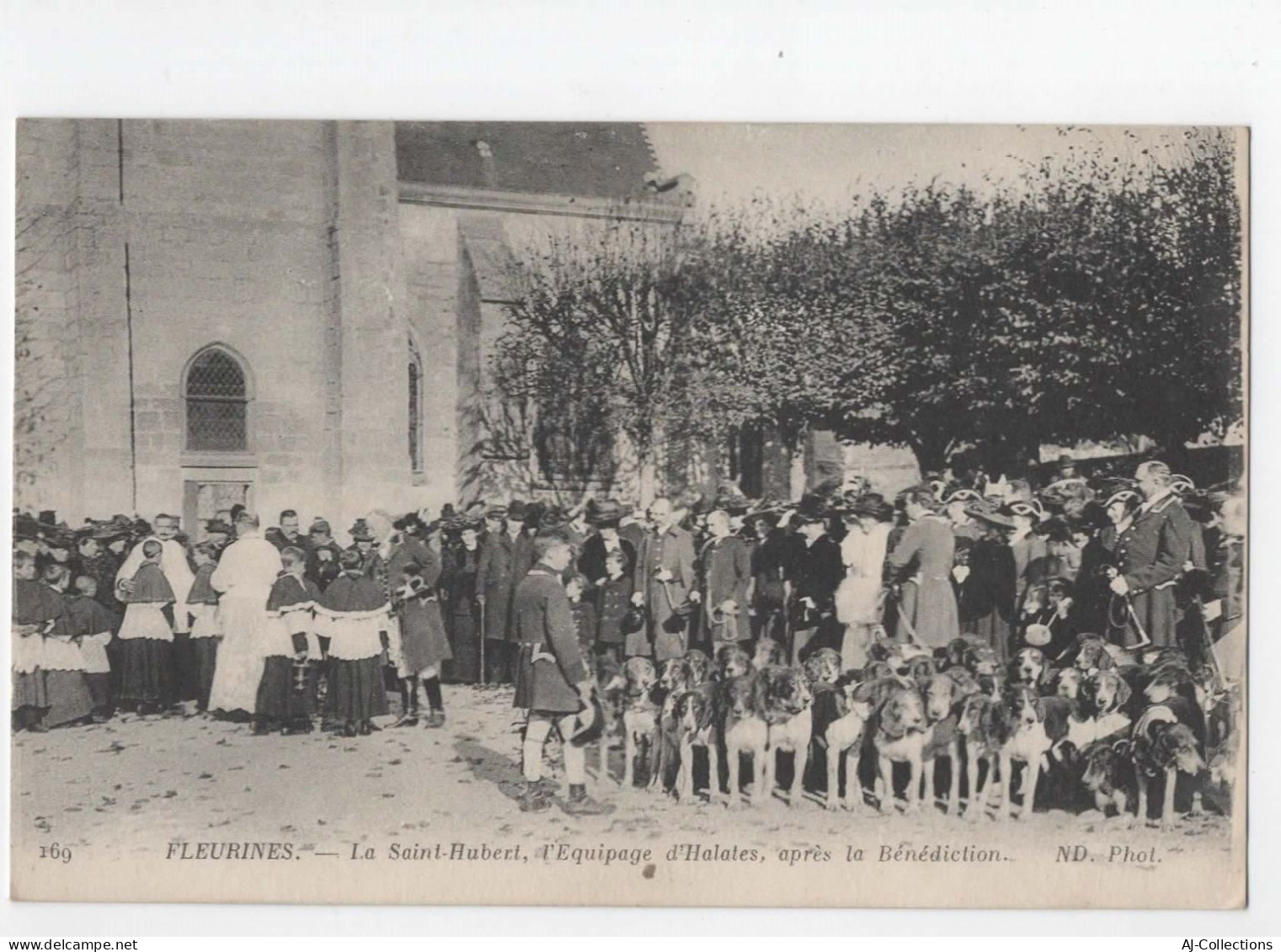 AJC - Fleurines - La Saint Hubert, L'equipage D'Halates, Apres La Benediction - Autres & Non Classés