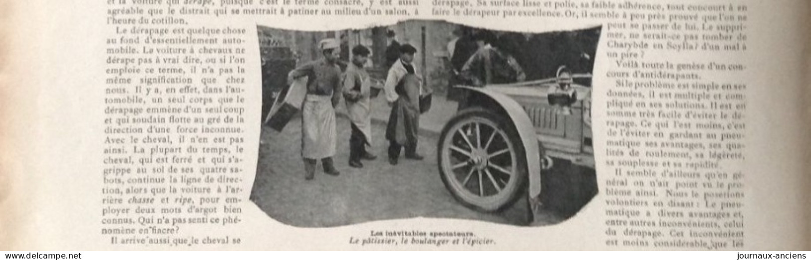 1904 AUTOMOBILE - PNEUMATIQUE - CONCOURS D'ANTIDÉRAPANTS - AUTOMOBILE CLUB DE SEINE ET OISE - Mr MICHELIN - 1900 - 1949