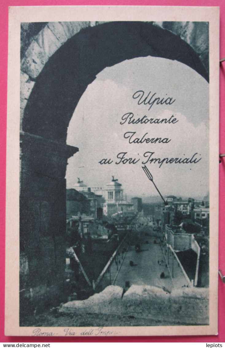 Visuel Très Peu Courant - Italie - Rome - Ulpia - Ristorante - Taverna Ai Fori Imperiali - Bares, Hoteles Y Restaurantes