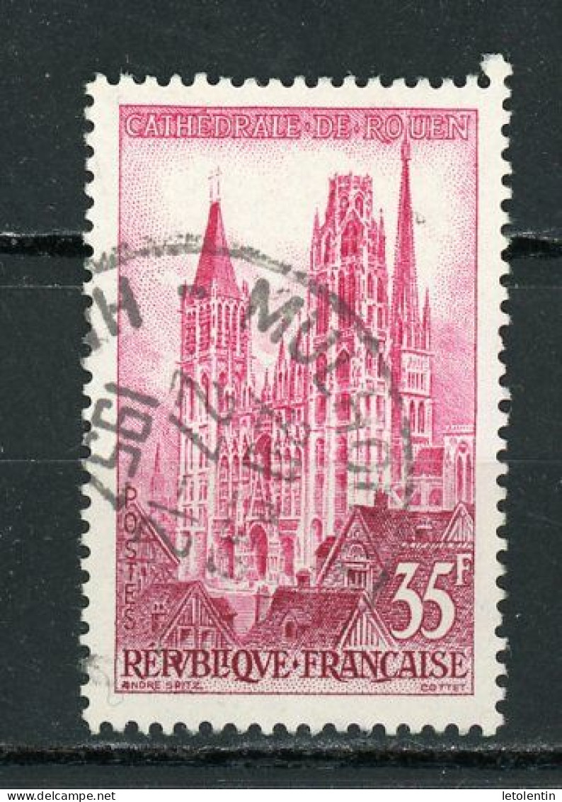 FRANCE -  ROUEN - N° Yvert 1129 Oblit Ronde De "MULHOUSE" De 1957 - Usati