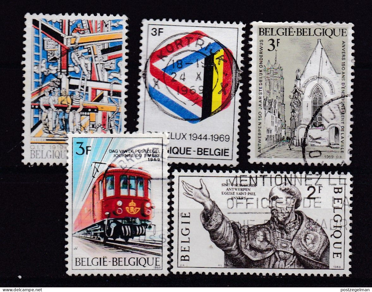BELGIUM,1969, Used Stamp(s), Various Motives , M1550=1563 , Scan 10460,    5 Values Only - Usati