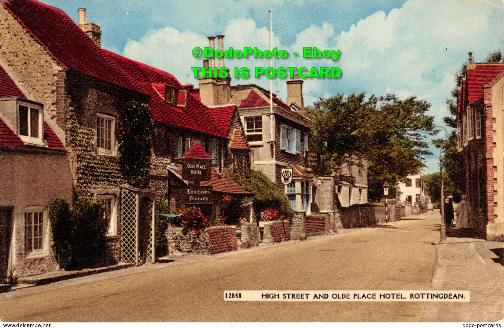 R437395 Rottingdean. High Street And Olde Place Hotel. Norman. Shoesmith And Eth - Wereld