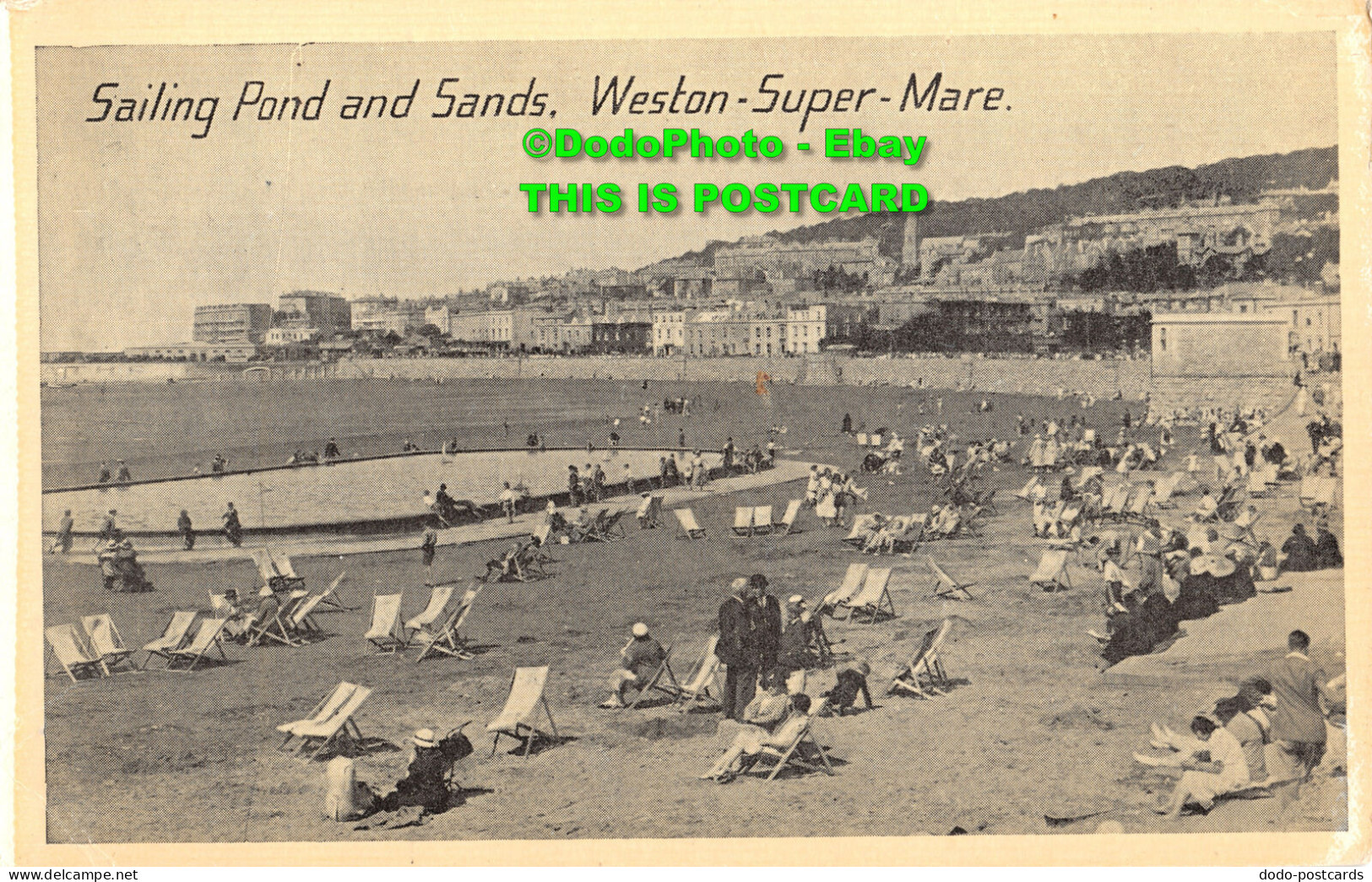 R437399 Weston Super Mare. Sailing Pond And Sands - Wereld