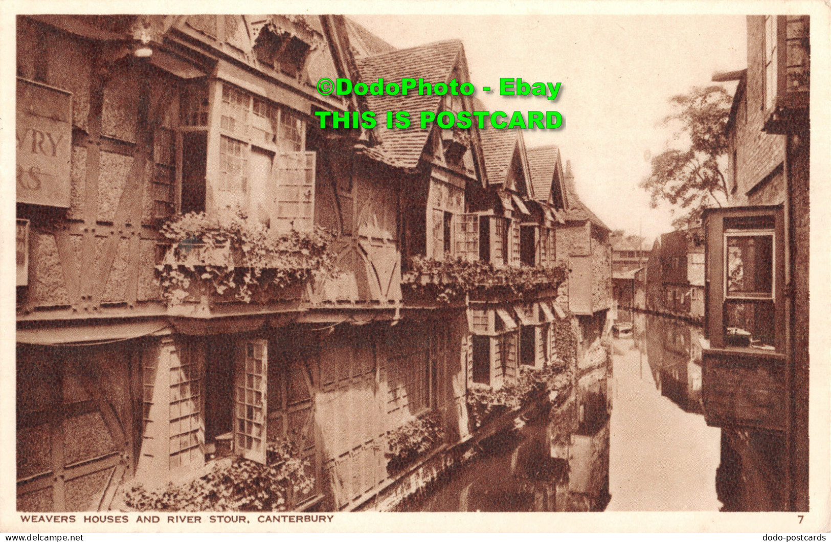 R437401 Canterbury. Weavers Houses And River Stour. Norman. S. And E. Photogravu - Wereld