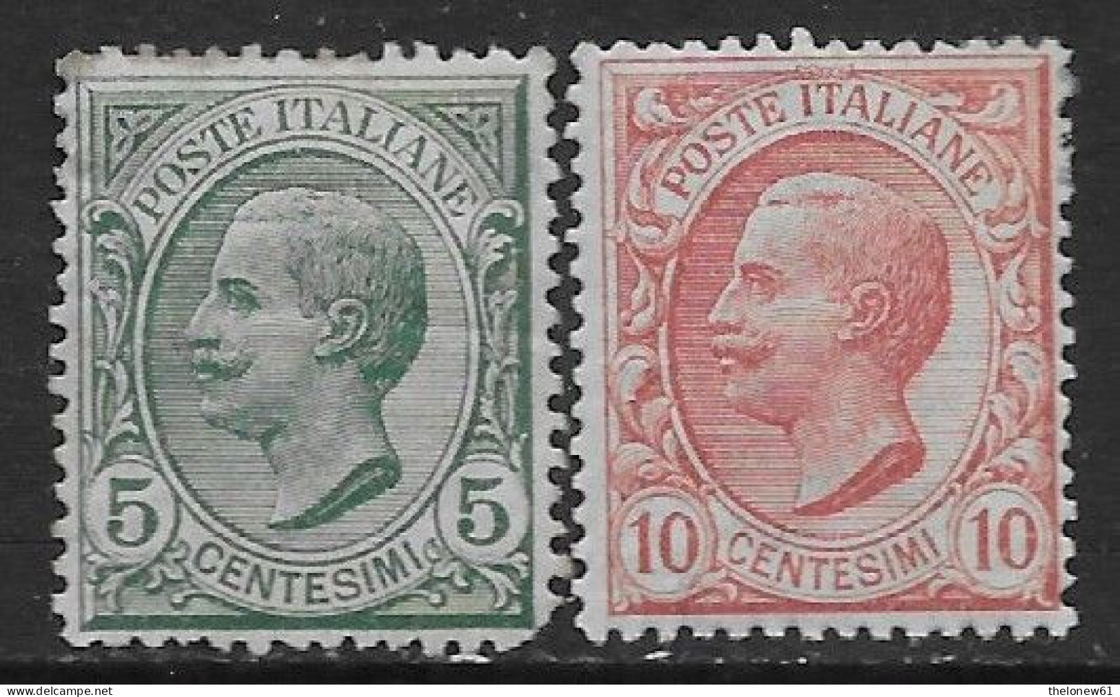 Italia Italy 1906 Regno Effigie Leoni C5,c10 Sa N.81-82 Completa Nuova MH * - Mint/hinged