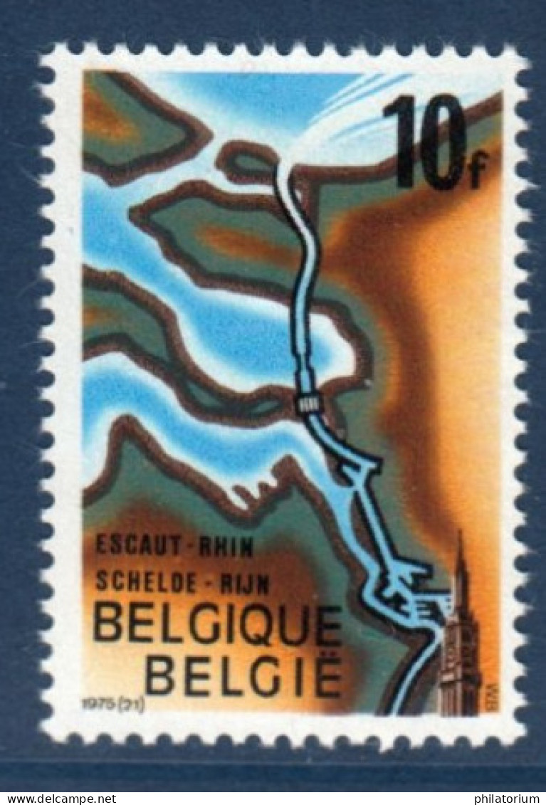 Belgique, België, **, Yv 1775, Mi 1832, SG 2401, Représentation Stylisée De La Liaison Rhin-Escaut, - Ungebraucht