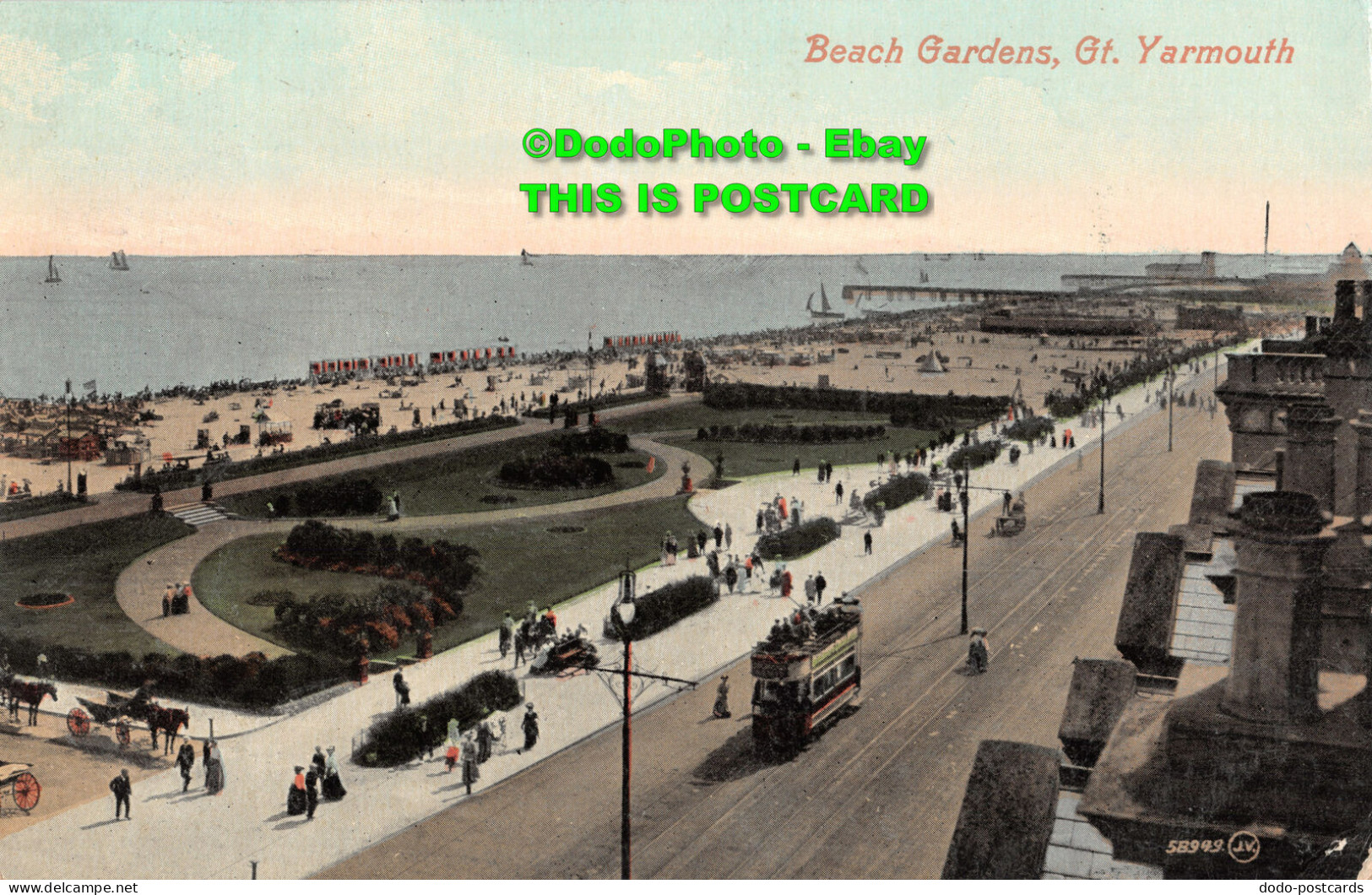 R437408 Gt. Yarmouth. Beach Gardens. Valentine Series. 1910 - Wereld
