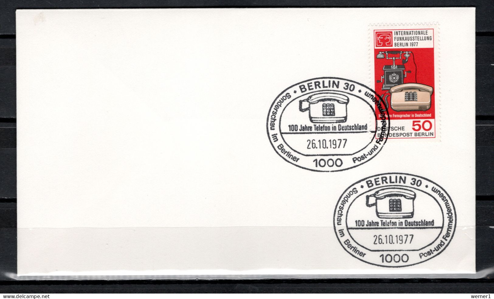 Germany - Berlin 1977 Space, Telephone Centenary Commemorative Cover - Europa