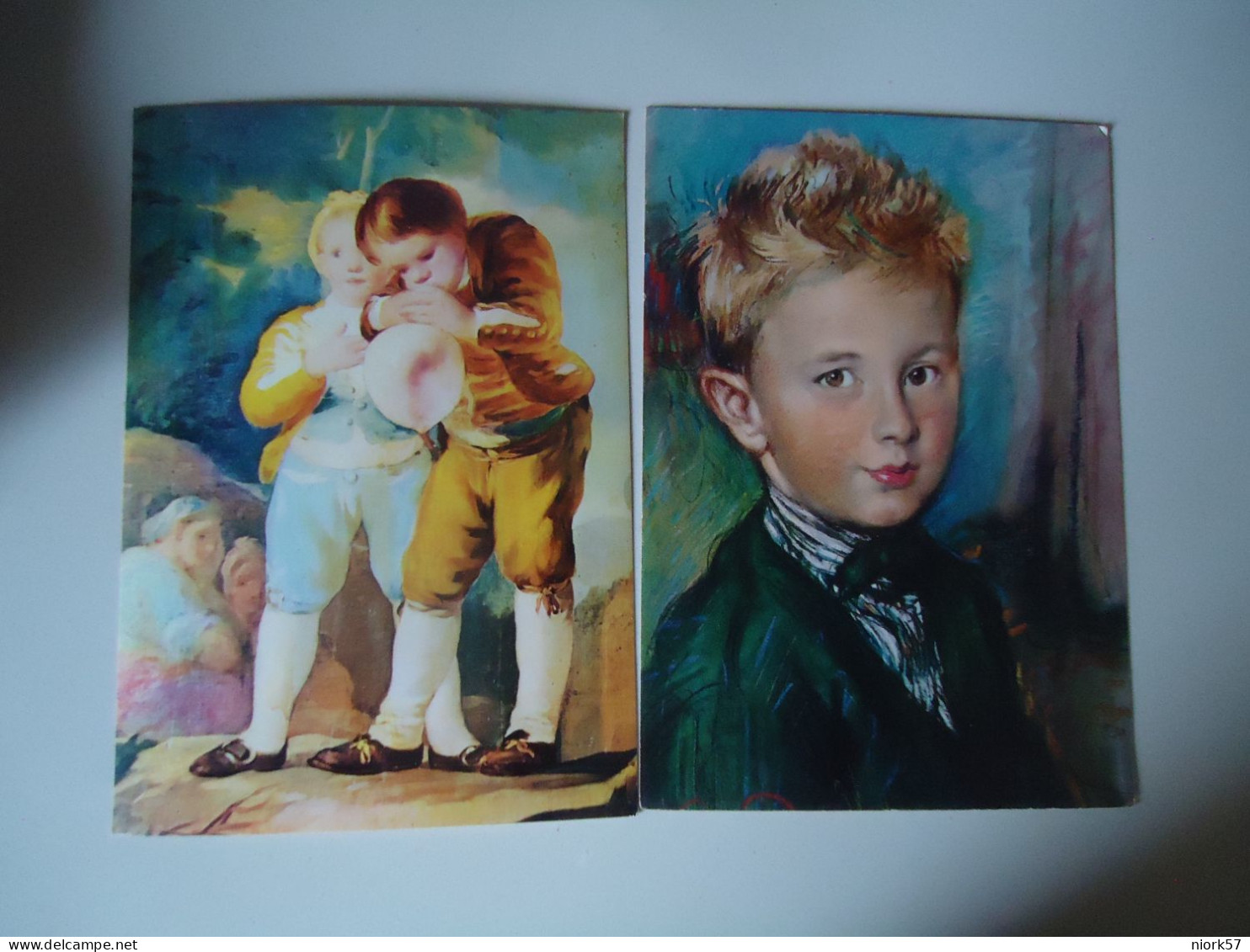 GOYA  CALLICO POSTCARDS  PAINTINGS CHILDREN - Peintures & Tableaux