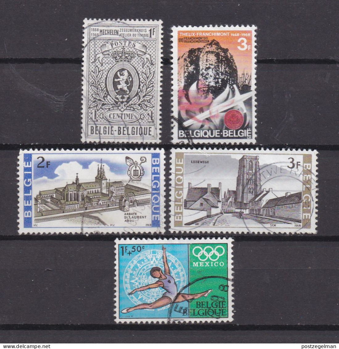BELGIUM,1969, Used Stamp(s), Various Motives , M1550=1570 , Scan 10462, 5 Values Only - Usati