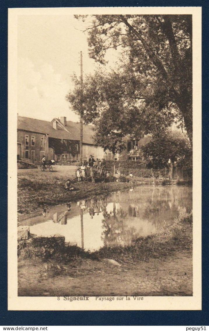 Signeulx ( Musson). Ferme Au Bord De La Vire. Groupe D'enfants En Pose. - Musson