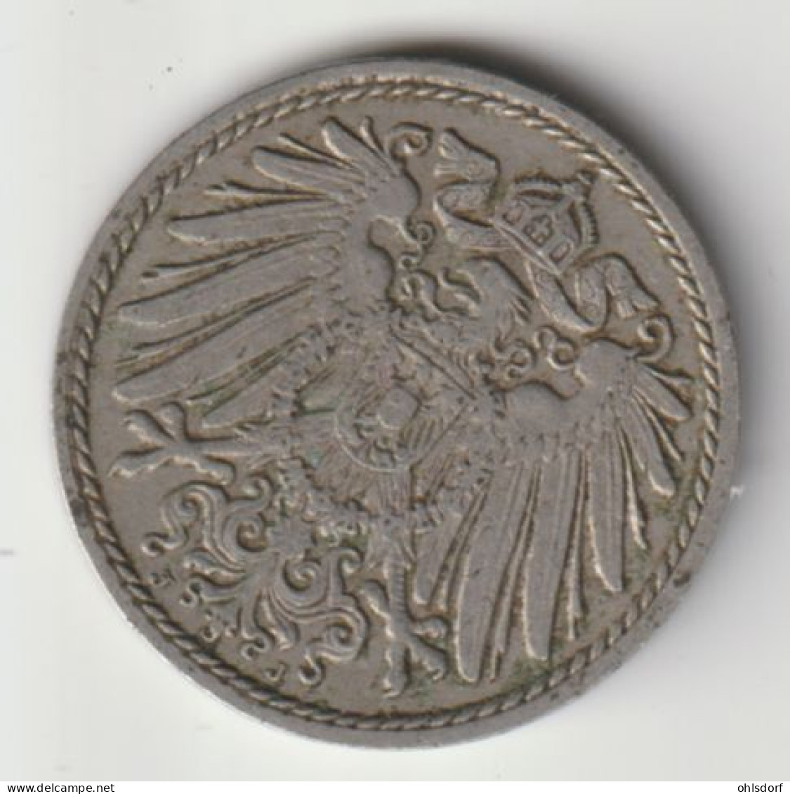 DEUTSCHES REICH 1912 J: 5 Pfennig, KM 11 - 5 Pfennig