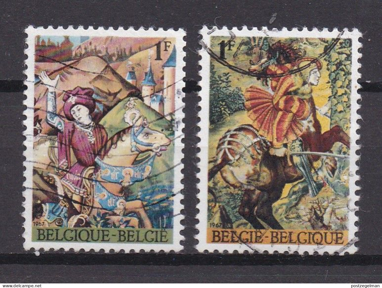 BELGIUM,1967, Used Stamp(s), Lodewyk De Raet , M1482-1483 , Scan 10445, - Usados