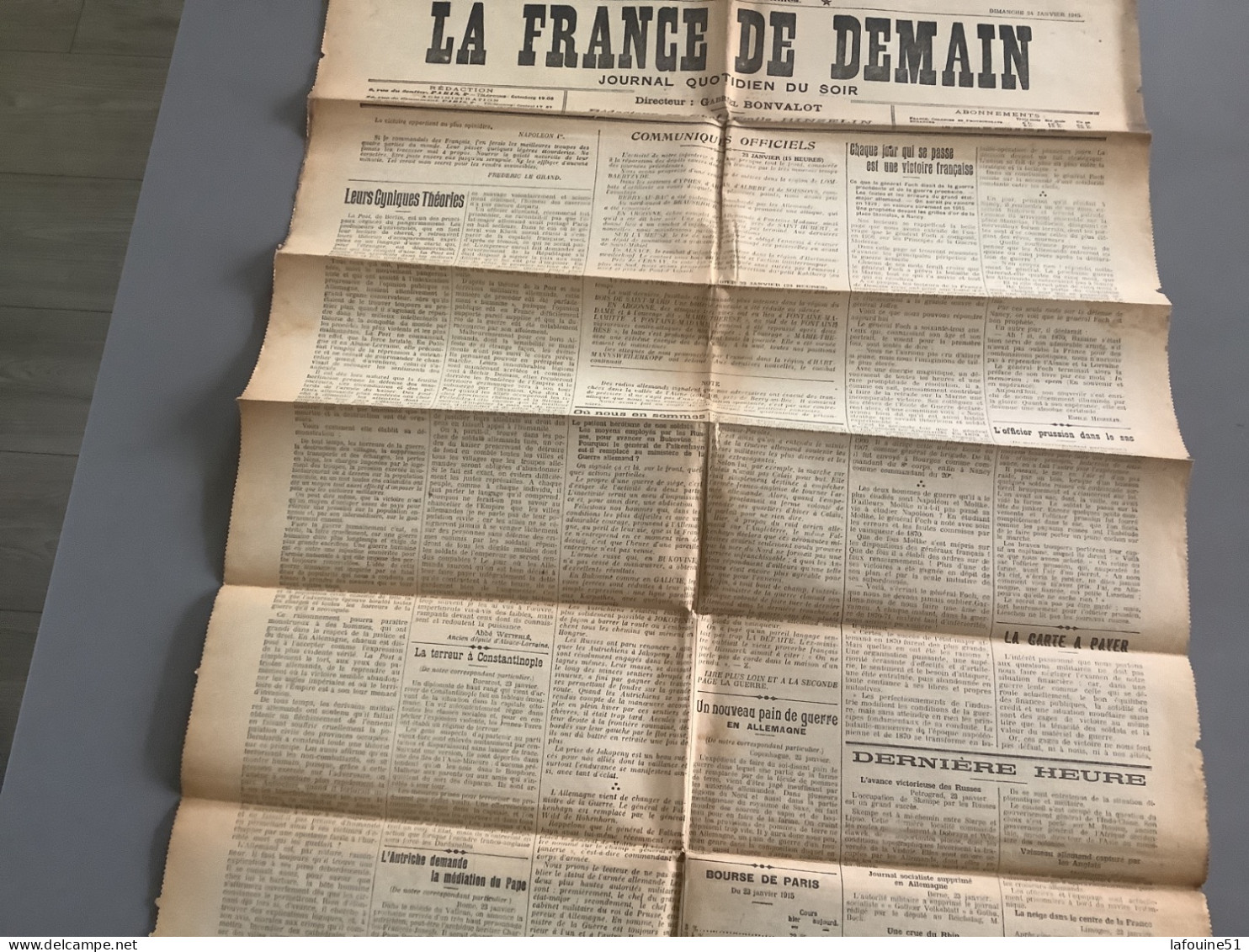 LA FRANCE DE DEMAIN.       MILITARIA  WW1 - Other & Unclassified