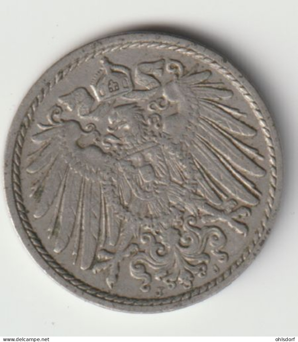 DEUTSCHES REICH 1914 J: 5 Pfennig, KM 11 - 5 Pfennig