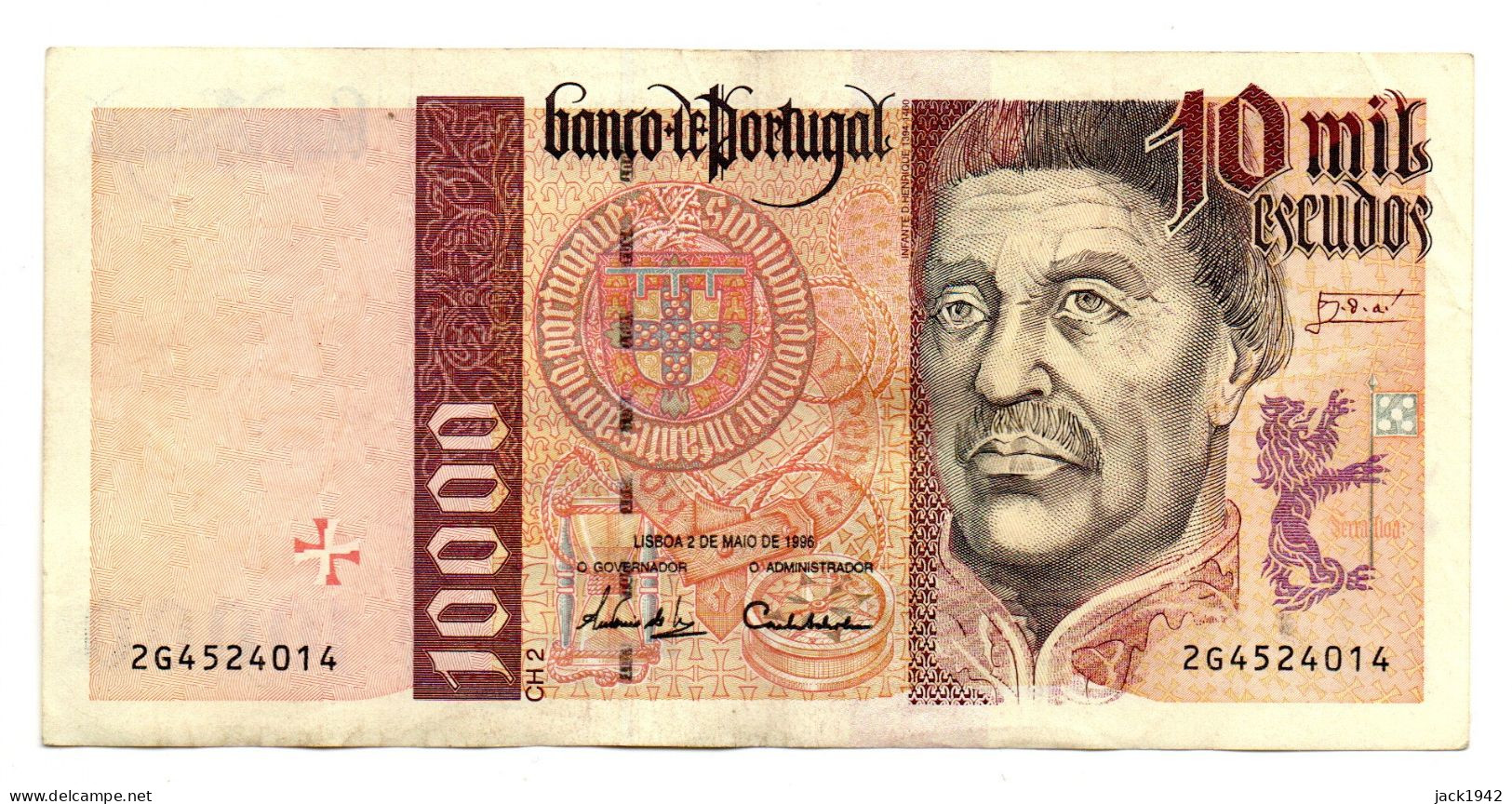 Billet De 10000 Escudos Note - Mai 1996 - TB - Portogallo