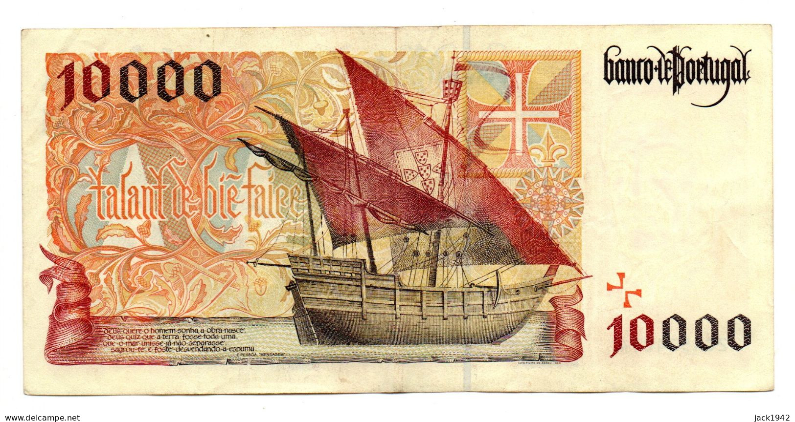 Billet De 10000 Escudos Note - Mai 1996 - TB - Portogallo