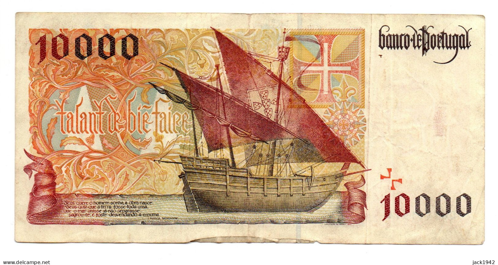 Billet De 10000 Escudos Note - Mai 1996 - TB - Portugal