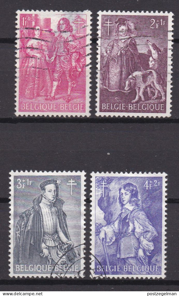 BELGIUM,1964, Used Stamp(s), TB Relief Fund , M1367-1372 , Scan 10409, 4 Value Only - Gebraucht