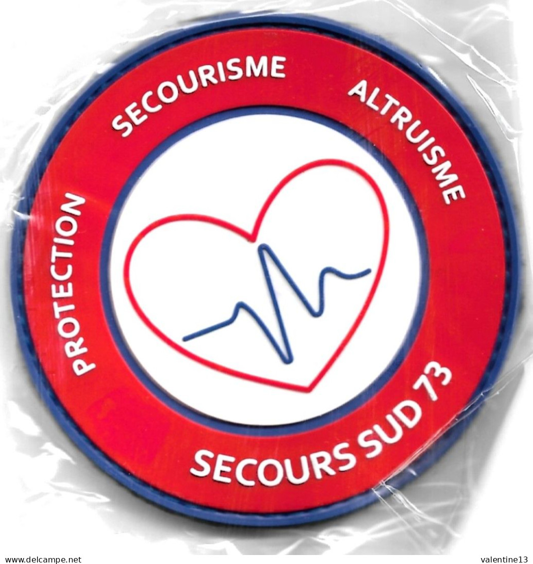 Ecusson PVC SECOURS SUD 73 ROUGE - Bomberos