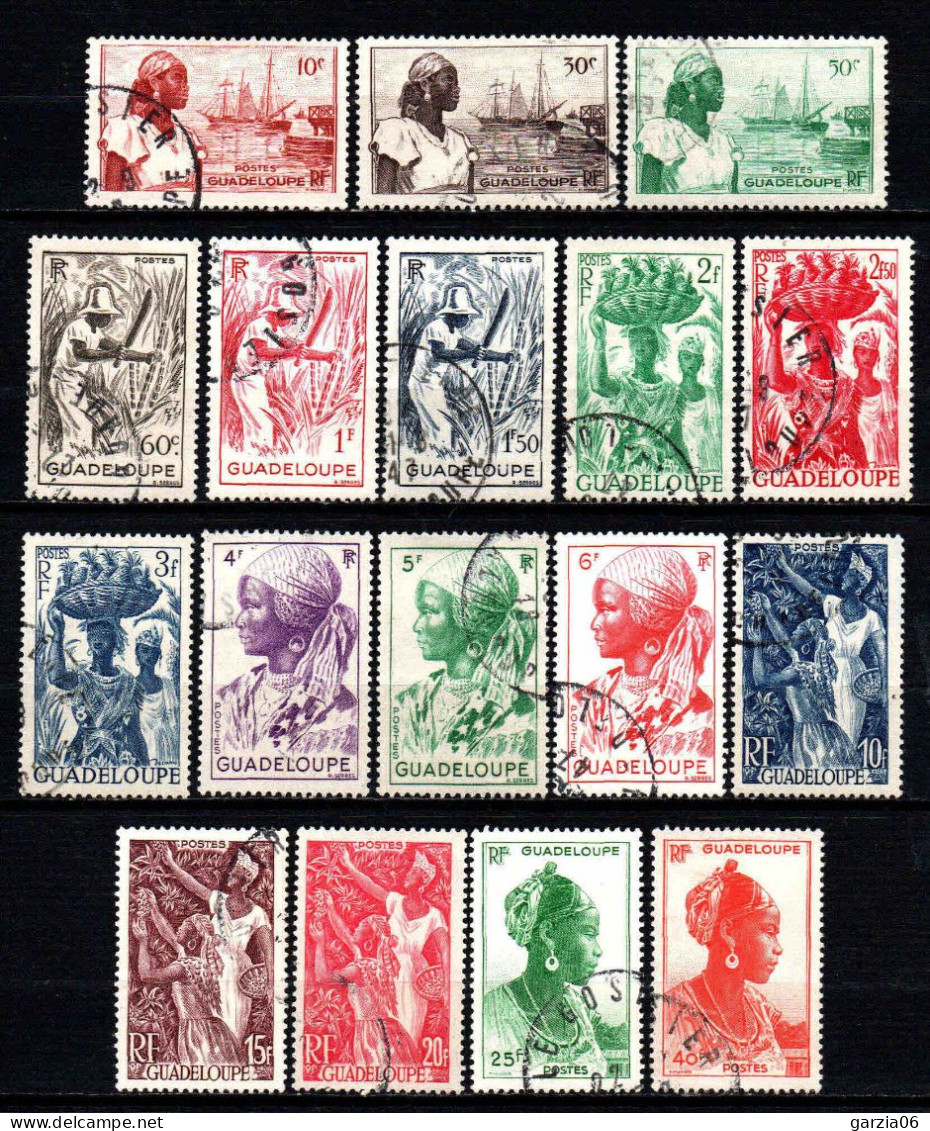 Guadeloupe - 1947 - Aspects De La Guadeloupe  - N° 197 à 213 - Oblit - Used - Oblitérés