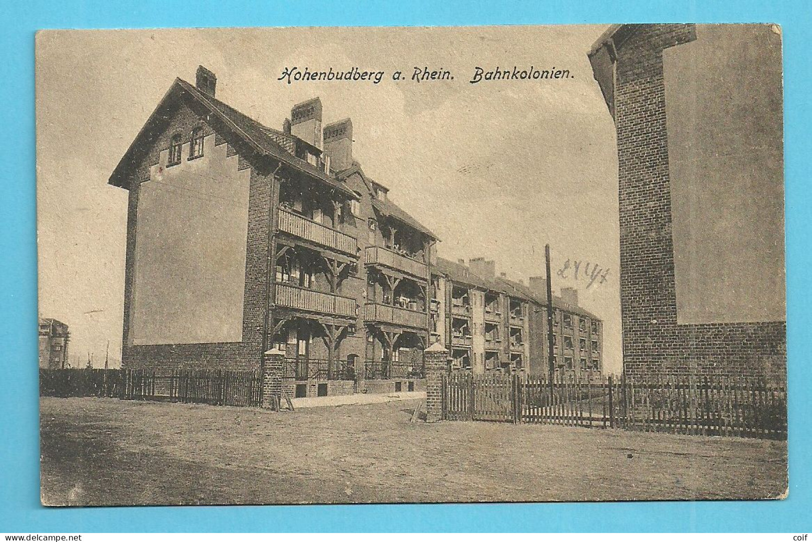 Kaart Stempel PMB 1 Op 29/10/23 Met Stempel KONIGL.BAHNMEISTEREI 15 / HOHENBUDBERG - Storia Postale