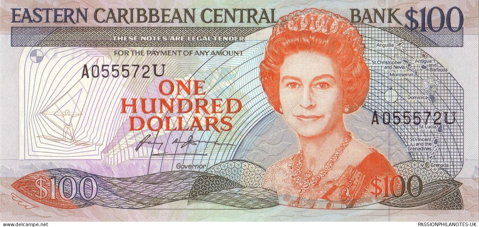Eastern Caribbean 100 Dollars 1988 UNC Pick 25 - Caraïbes Orientales