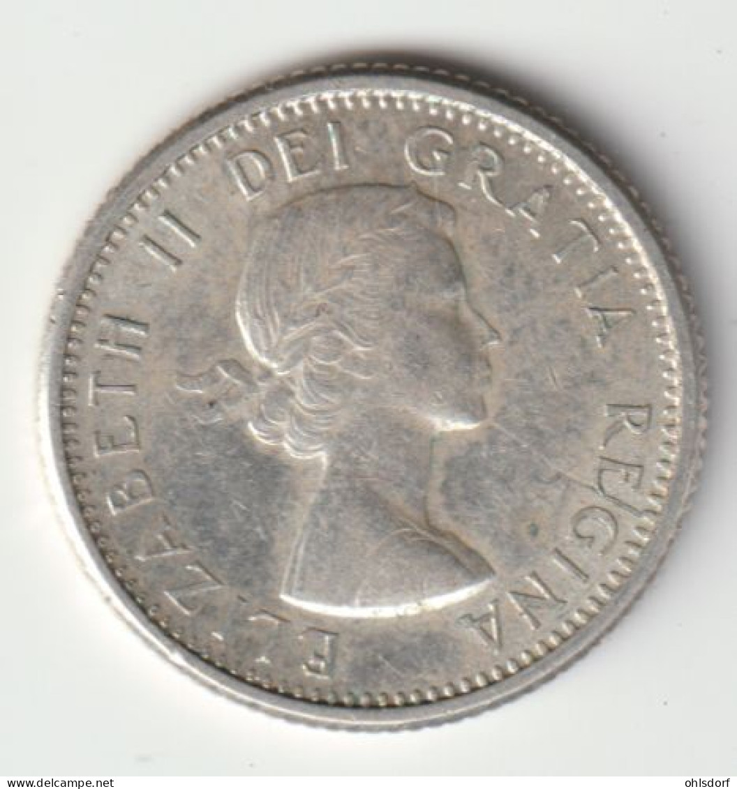 CANADA 1964: 10 Cents, Silver, KM 51 - Canada