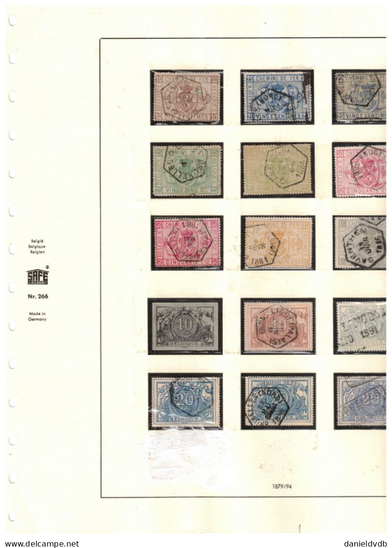 Chemins De Fer 1879-1939, Colis-Postaux, Journaux, Bagages Collection Bien Fournie Sur Pages SC SAFE N°266 Cote 856 € - Other & Unclassified