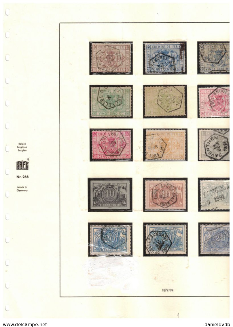 Chemins De Fer 1879-1939, Colis-Postaux, Journaux, Bagages Collection Bien Fournie Sur Pages SC SAFE N°266 Cote 856 € - Autres & Non Classés