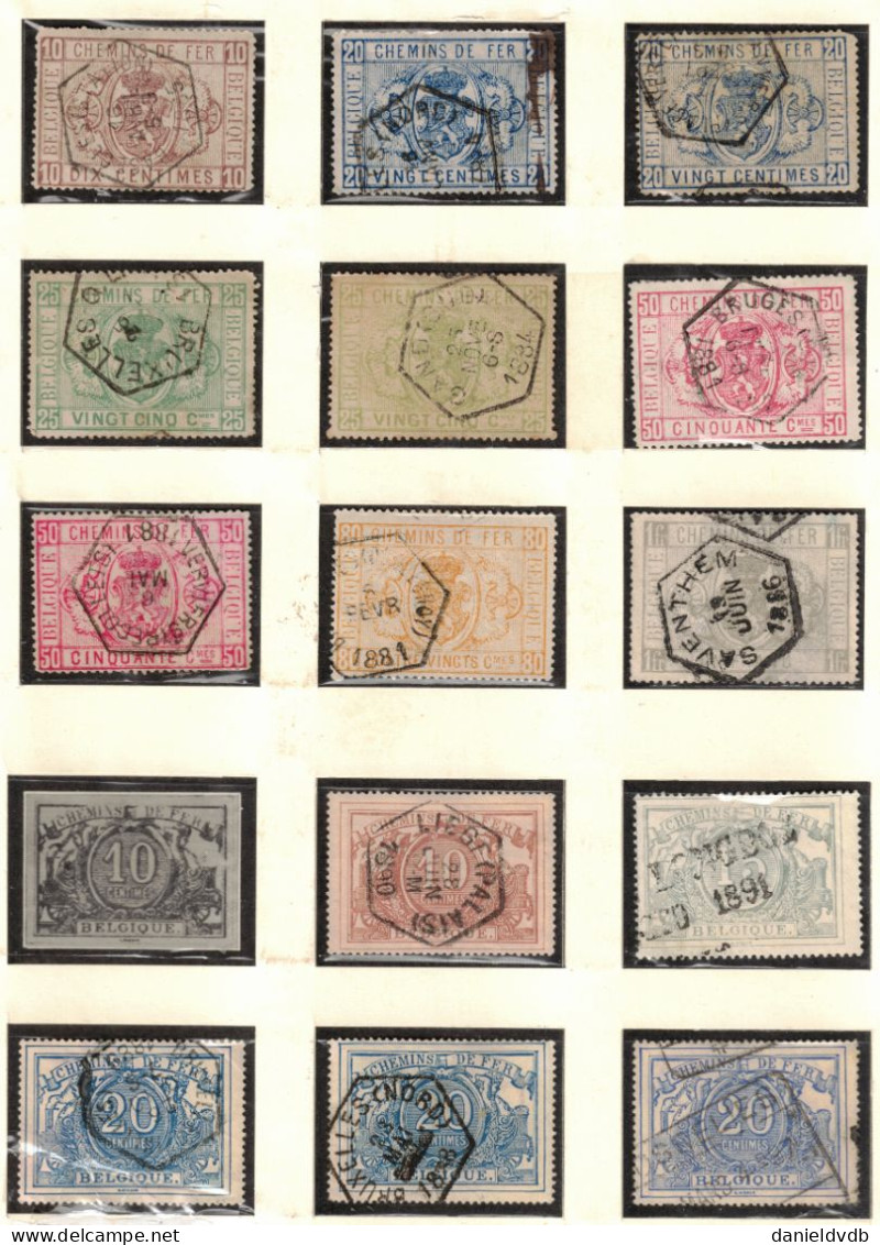 Chemins De Fer 1879-1939, Colis-Postaux, Journaux, Bagages Collection Bien Fournie Sur Pages SC SAFE N°266 Cote 856 € - Sonstige & Ohne Zuordnung