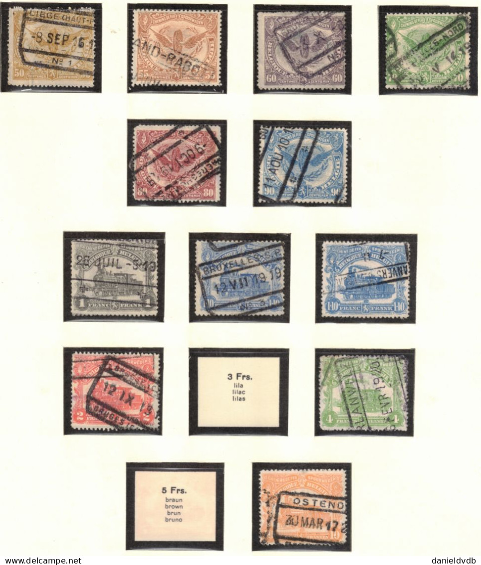 Chemins de Fer 1879-1939, Colis-Postaux, Journaux, Bagages Collection bien fournie sur pages SC SAFE N°266 Cote 856 €