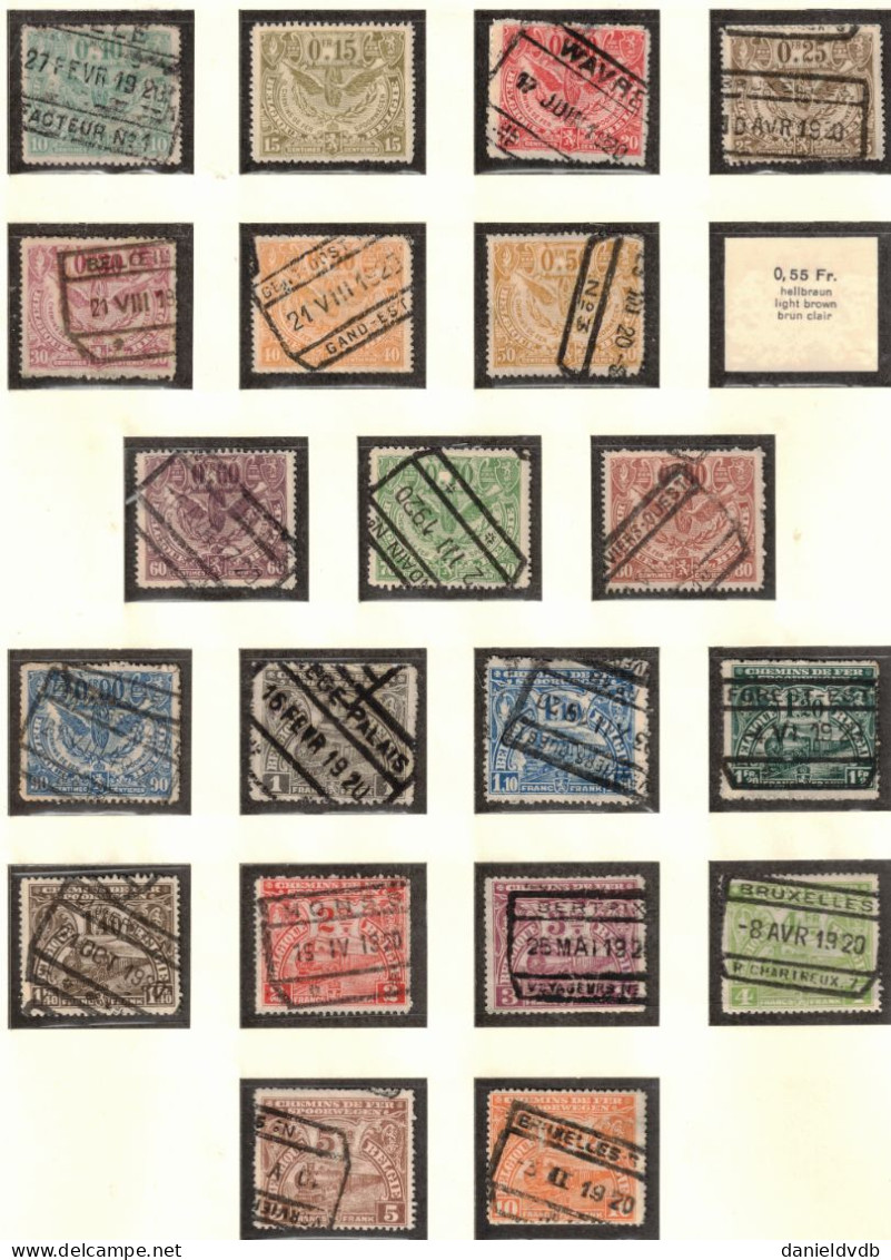 Chemins de Fer 1879-1939, Colis-Postaux, Journaux, Bagages Collection bien fournie sur pages SC SAFE N°266 Cote 856 €