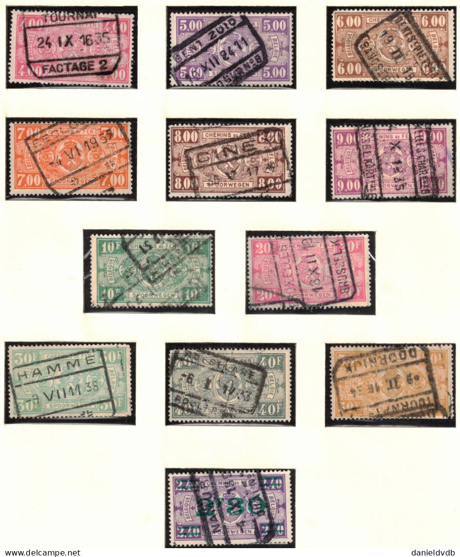 Chemins de Fer 1879-1939, Colis-Postaux, Journaux, Bagages Collection bien fournie sur pages SC SAFE N°266 Cote 856 €