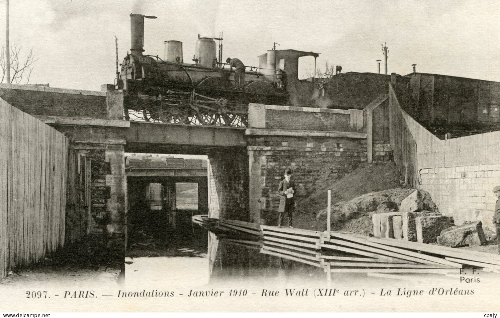 0287-innondation Janvier 1910 Rue Watt La Ligne D'Orleans - Arrondissement: 13