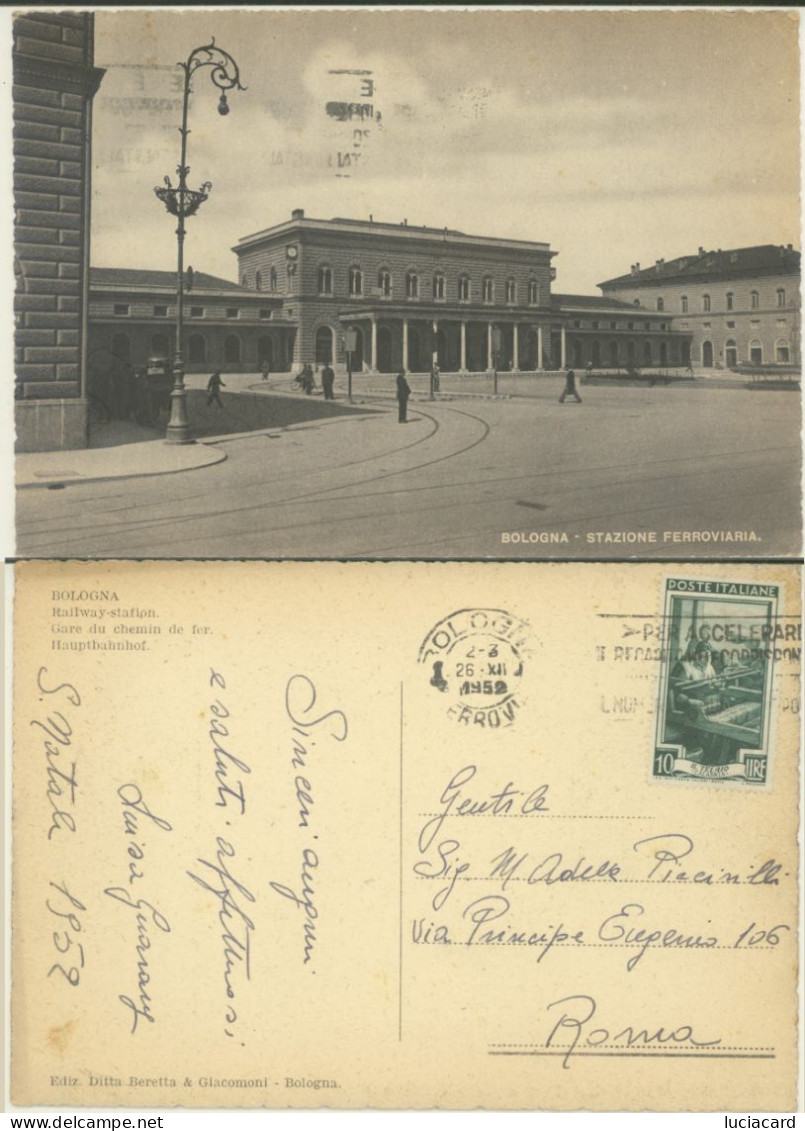 BOLOGNA -STAZIONE FERROVIARIA - Bologna