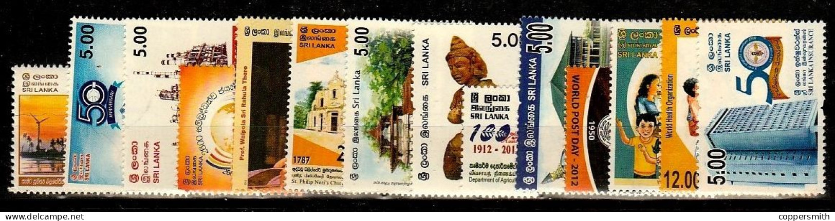 (0949-975) Sri Lanka  Los 2012-1  ** / Mnh  Michel Ex 1887-1920 - Sri Lanka (Ceylon) (1948-...)