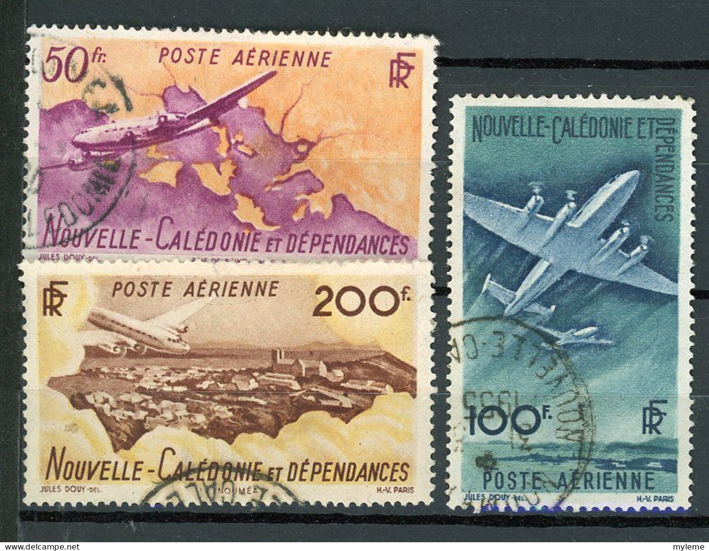 BF-15 Nouvelle Calédonie N° PA 61 à 63 Oblitérés à 10% De La Cote.   A Saisir !!! - Used Stamps