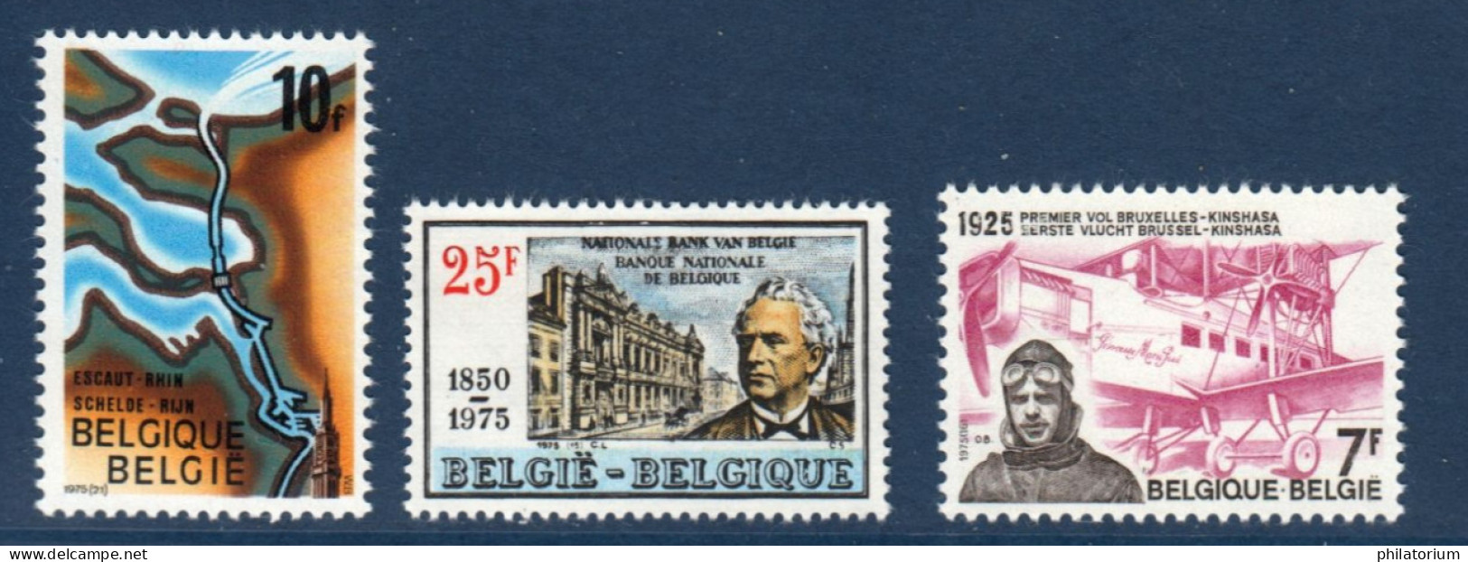 Belgique, België, **, Yv 1775, 1776, 1777, Mi 1832, 1833, 1834, SG 2401, 2403, 2404, - Ungebraucht