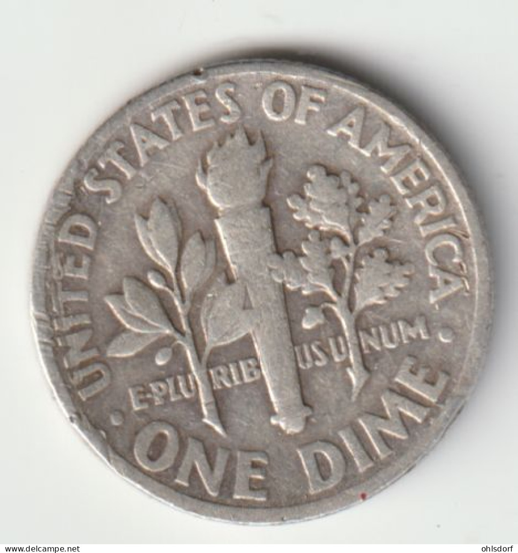 U.S.A. 1961: Dime, Silver, KM 195 - 1946-...: Roosevelt