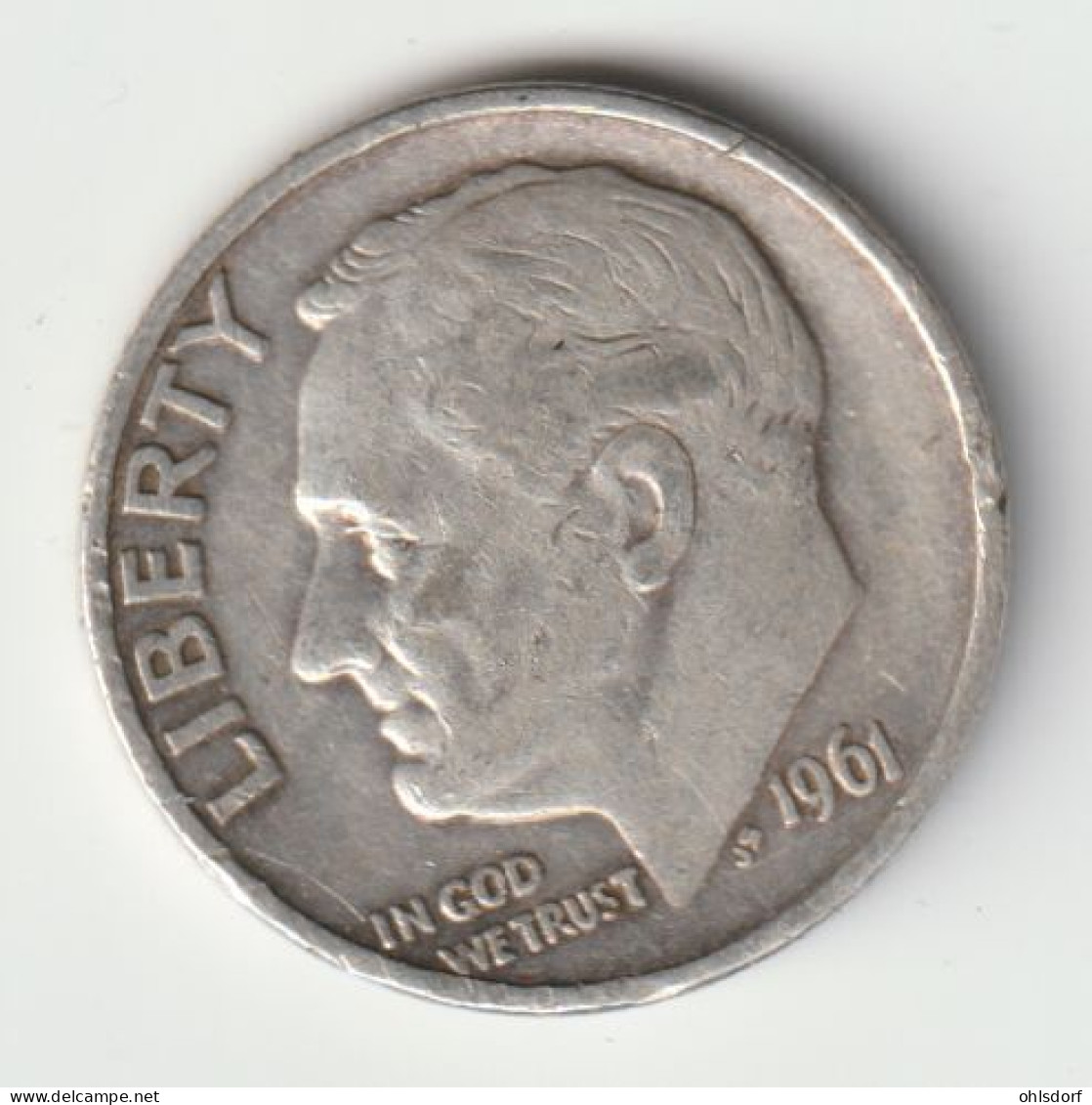 U.S.A. 1961: Dime, Silver, KM 195 - 1946-...: Roosevelt