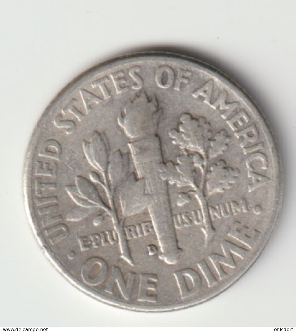 U.S.A. 1962: Dime, Silver, KM 195 - 1946-...: Roosevelt