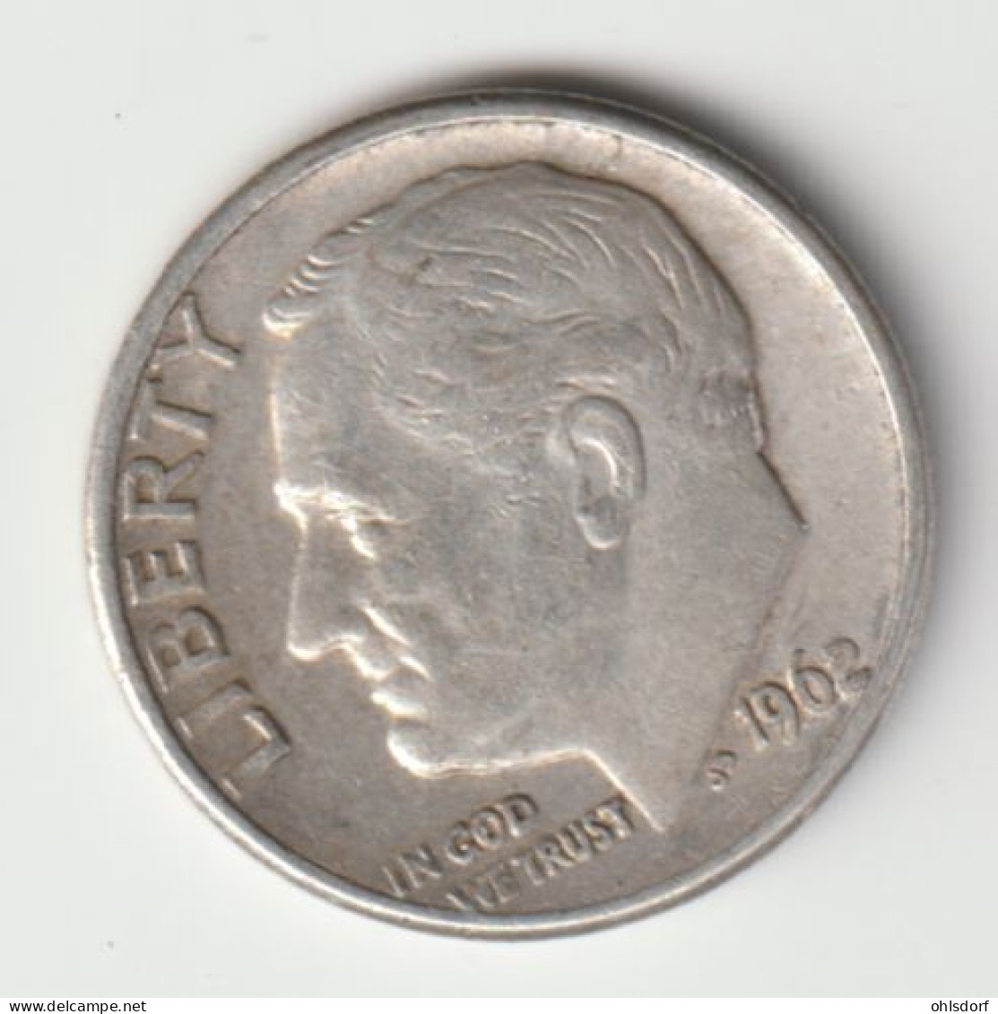 U.S.A. 1962: Dime, Silver, KM 195 - 1946-...: Roosevelt