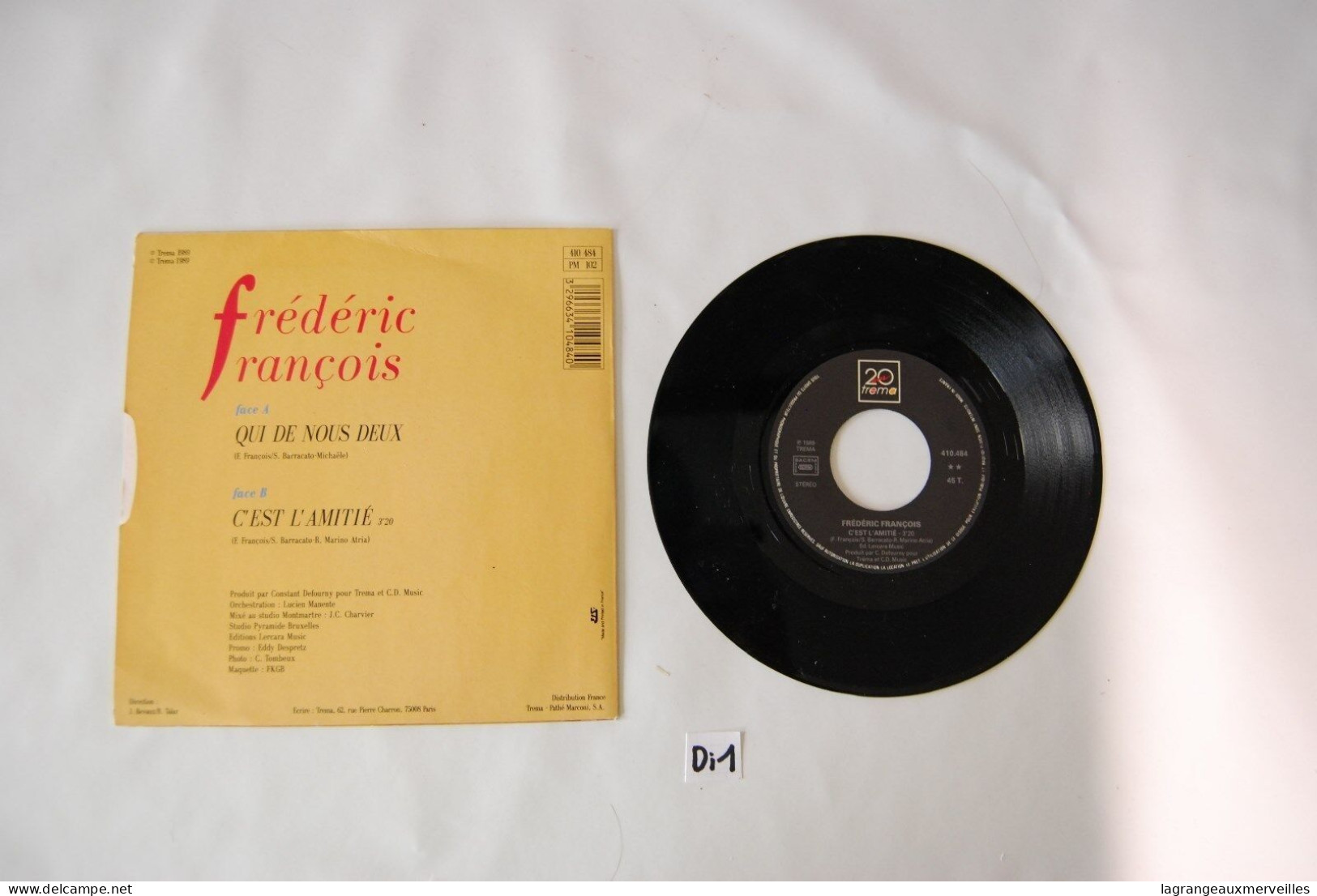 Di1- Vinyl 45 T - Frédéric François - Qui De Nous Deux - 1989 - TREMA 2T - Sonstige - Franz. Chansons